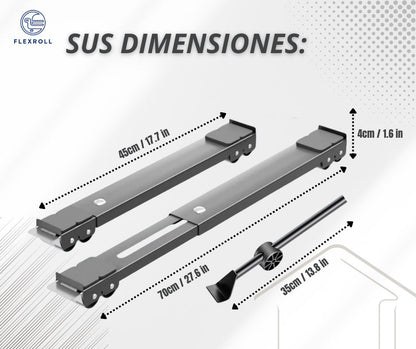 Bases-Soportes Ajustables con Ruedas para Muebles