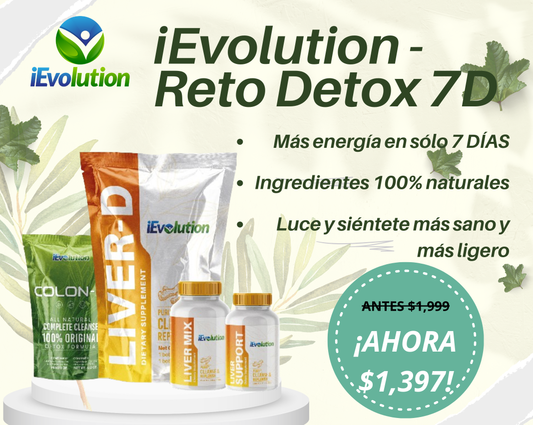 iEvolution - Reto 7D Detox Colon, Hígado y Vesícula