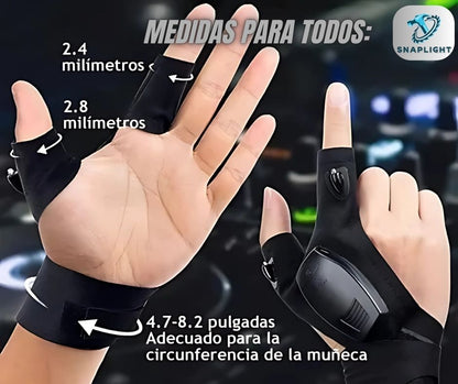 Guante de trabajo con luz LED 2X1