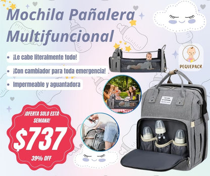 Pañalera Cambiador Multifuncional