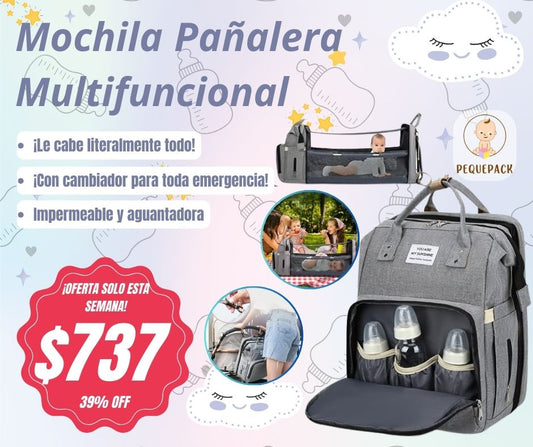 Pañalera Cambiador Multifuncional