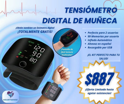 Tensiómetro de Muñeca Digital